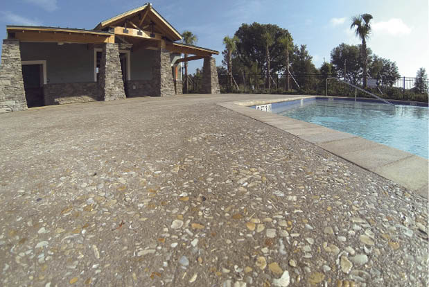 pool side concrete
